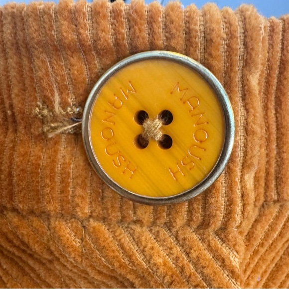 Manoush Paris Saffron Burnt Orange Corduroy Wide Leg Pants US 6 - Picture 3 of 11